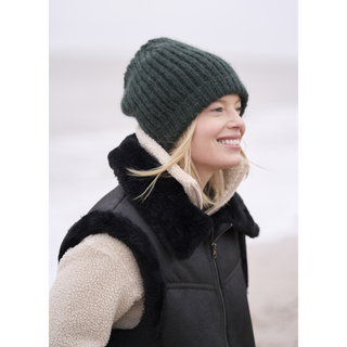 MIP37 Sandbank Hat & Shore Poncho in Mode at Rowan Softest Alpaca
