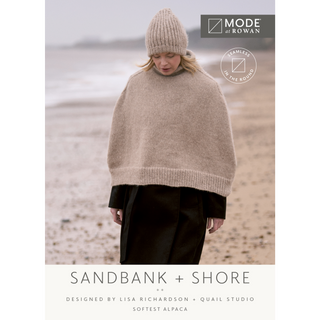 MIP37 Sandbank Hat & Shore Poncho in Mode at Rowan Softest Alpaca