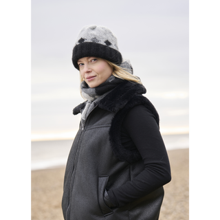 MIP38 Wave Hat & Wrap in Mode at Rowan Softest Alpaca
