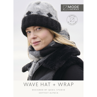 MIP38 Wave Hat & Wrap in Mode at Rowan Softest Alpaca