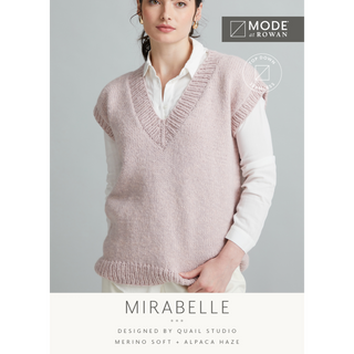 MIP83 Mirabelle Vest in Mode at Rowan Merino Soft & Alpaca Haze