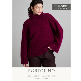 MIP91 Portofino Sweater in Mode at Rowan Mohair Soft