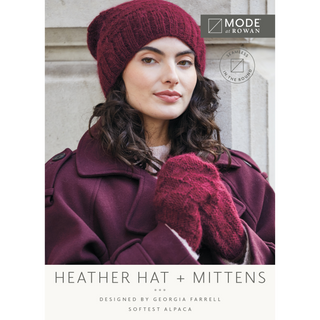MIP99 Heather Hat & Mittens in Mode at Rowan Softest Alpaca