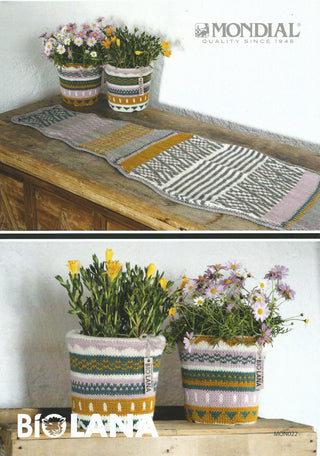 MON022 Pot Covers and Runner in Bio Lana