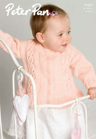 P1047 Baby's Cardigan DK