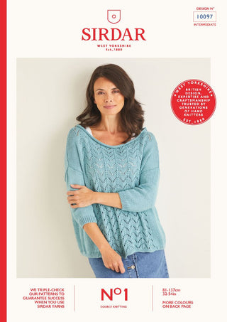 S10097 Women's Sweater in Sirdar No.1 DK