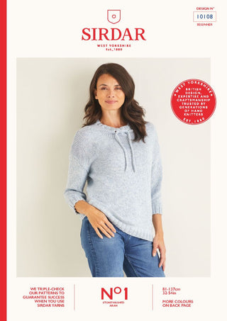S10108 Women's Sweater in Sirdar No.1 DK