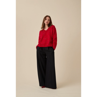 S10956 Firefly V Neck Sweater in Sirdar Embers DK