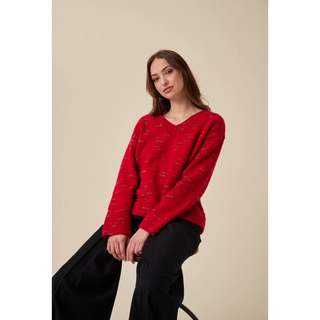 S10956 Firefly V Neck Sweater in Sirdar Embers DK