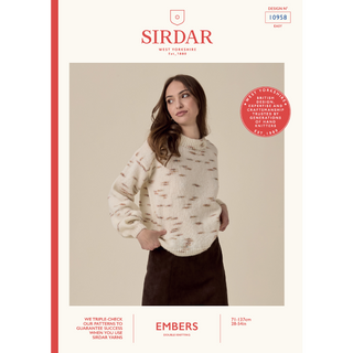 S10958 Bright Sparks Sweater in Sirdar Embers DK