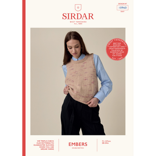 S10960 Flicker Versatile Vest in Sirdar Embers DK