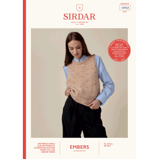 S10960 Flicker Versatile Vest in Sirdar Embers DK