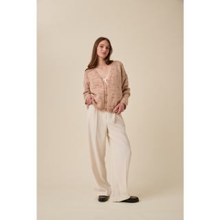 S10961 Flare V Neck Cardigan in Sirdar Embers DK