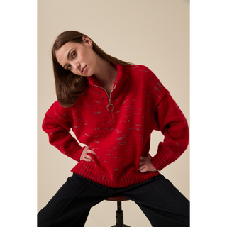S10962 Flashpoint Zip Sweater in Sirdar Embers DK