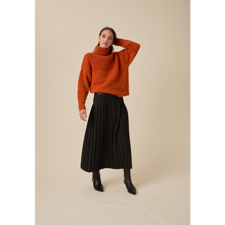 S10964 Comet Roll Neck Sweater in Sirdar Embers DK