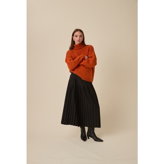 S10964 Comet Roll Neck Sweater in Sirdar Embers DK