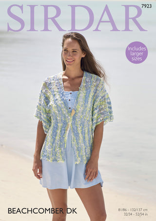 S7923 Jacket for Women in Sirdar Beachcomber DK