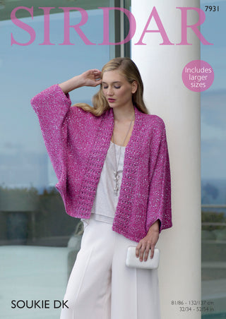 S7931 Kimono for Women in Sirdar Soukie DK