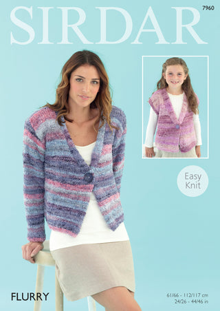 S7960 Jacket for Women in Sirdar Flurry