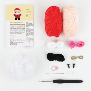 Santa Claus Amigurumi Crochet Decoration Kit