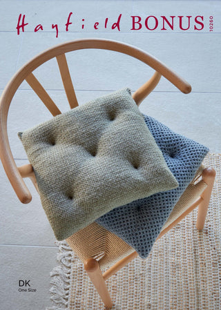 S10260 Seat Pads in Hayfield Bonus DK