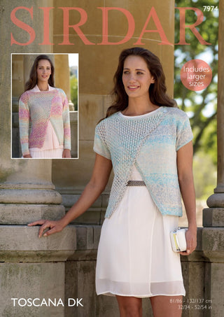 S7974 Top for Women in Sirdar Toscana DK