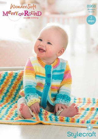 St8968 Children's Cardigan and Blanket Wondersoft Merry Go Round