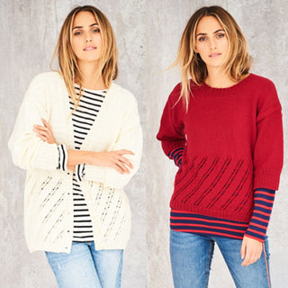 St9587 Ladies Cardigan & Sweater in Stylecraft Bellissima DK