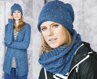 St9660 Lady's Cardigan, Snood & Hat in Stylecraft Special Aran with Wool