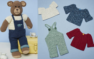 St9669 Crochet Bruno the Bear Toy in Stylecraft Bellissima & Batik DK