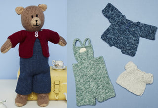 St9670 Knitted Bruno the Bear Toy in Stylecraft Bellissima & Batik DK