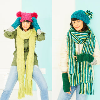 ST9786 Scarves, Wristwarmers, Beret & Hat in Stylecraft Special XL Super Chunky
