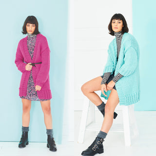 ST9788 Ladies 3/4 Length Sleeve Cardigan & Long Sleeve Cardigan in Stylecraft Special XL Super Chunky