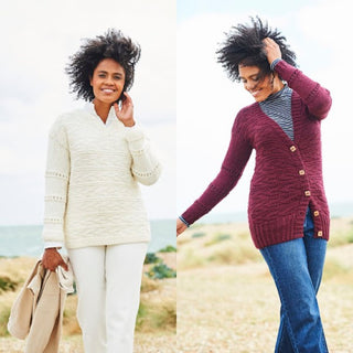 ST9817 Ladies Sweater & Cardigan in Stylecraft Softie Chunky