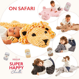 Sirdar Super Happy Chenille 'On Safari' Children's Rug Kit