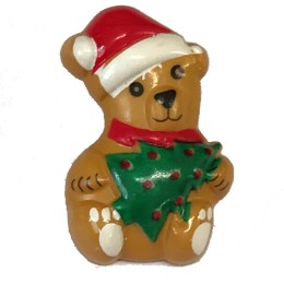 Christmas Bear Button 28mm