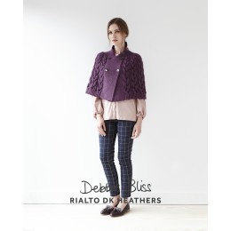 DB108 Cape for Women in Rialto DK Heathers