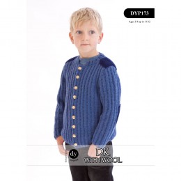 DYP173 Children's Cardigan DK with Wool