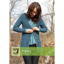 J22-06 Tidal cardigan for Women in Moonshine Chunky