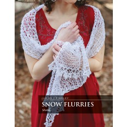 J46-03 Crochet Snow Flurries Scarf for Women in Findley