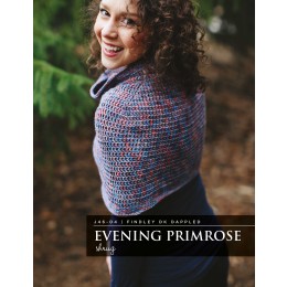 J46-04 Crochet Evening Primrose Shrug for Women in Findly DK Dappled