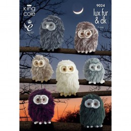 KC9024 Baby Owls Knitted with Luxe Fur & Dollymix DK