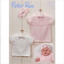 PP1175 Baby Cardigans and Headband DK