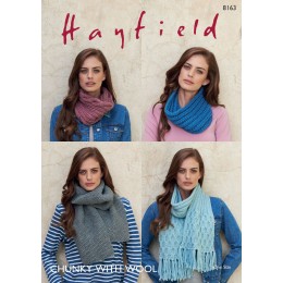 S8163 Snoods and Scarves in Hayfield Chunky with Wool