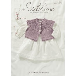 SU6167 Baby's Bolero in Sublime Baby Cashmere Merino Silk DK