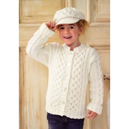 JB154 Children's Cable Cardigan Chunky