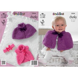 KC3554 Cardigan, Poncho and Accessories for Babies